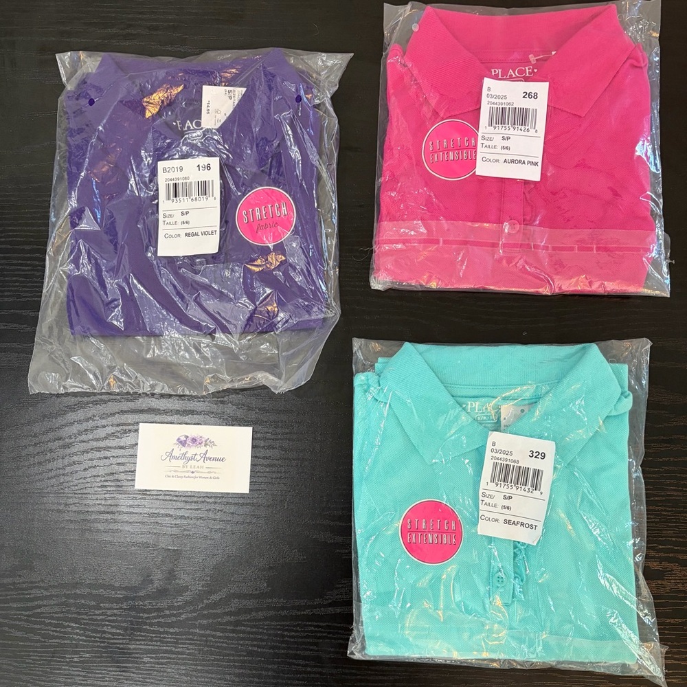 Set of 3 THE CHILDRENS PLACE Girls Polos